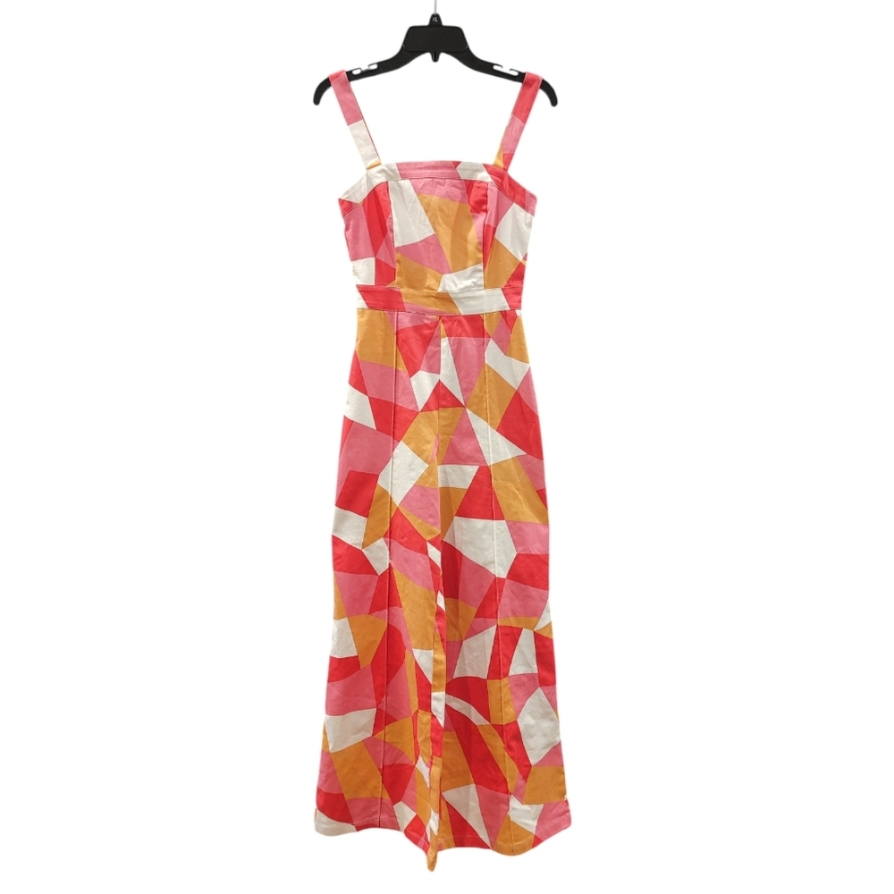 Flying Tomato Stating The Obvious Twill Pink Orange Wide Leg Jumpsuit Size Small - Picture 6 of 14